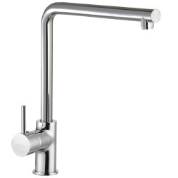 Смеситель для кухни AZARIO EVANS поворотный излив, керамический картридж, хром (AZ-15294441)