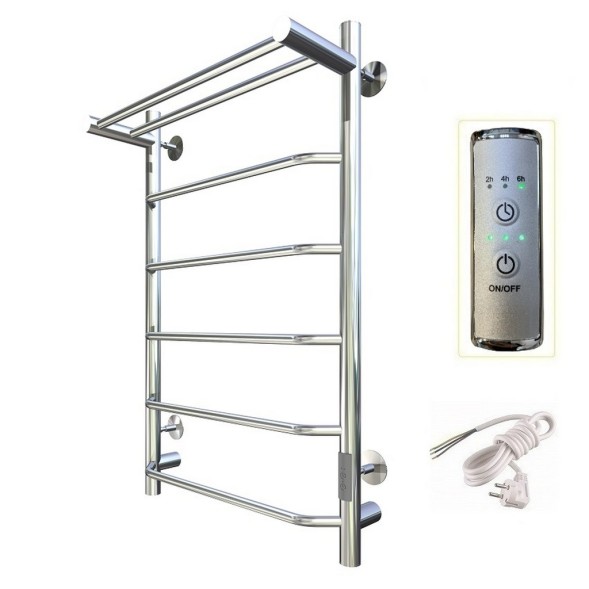 Полотенцесушитель электрический ЛЦ 80х40 7 пер ТРАПЕЦИЯ ПОЛКА унив(скрыт подкл, таймер,351Вт) ТРУГОР - 00-00031640 