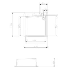 Кухонная мойка AQUATON Парма 510х470х175мм, цвет терракотовый (1A713032PM270)