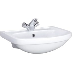 Раковина мебельная AQUATON 520х440х195 санфаянс, белый (131201S0011B0)