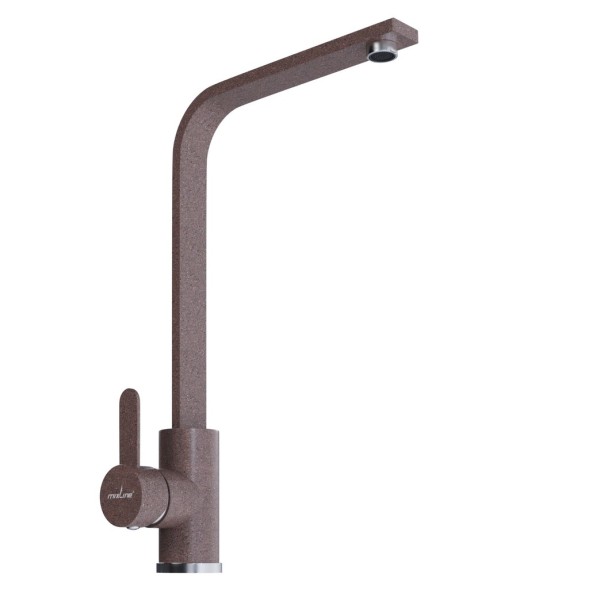 Смеситель для кухни 35к MIXLINE ML-GS14 (307) терракотовый высок. излив - ML-GS14 (307) 