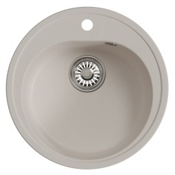 Мойкa ML-GM11 КОМФОРТ круглая, белый (331), 500мм (глуб. чаши 180) - 00-00009306 