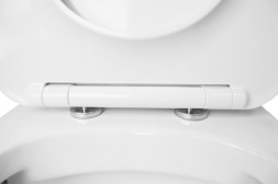 Унитаз-моноблок Creo Ceramique ONE 370х720х760 безободковый, в комплекте с быстросъемным сиденьем микролифт (ON0101)