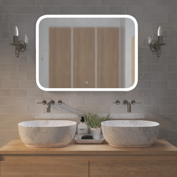 Зеркало MIXLINE &amp;quot;Стив&amp;quot; 915*685 (ШВ) сенсорный выключатель, светодиодная подсветка - ФР-00000843 