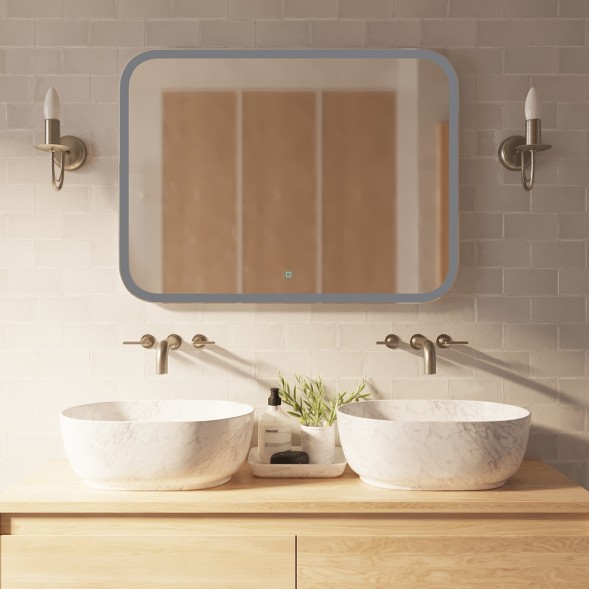 Зеркало MIXLINE &amp;quot;Стив&amp;quot; 915*685 (ШВ) сенсорный выключатель, светодиодная подсветка - ФР-00000843 