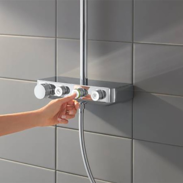 Душевая колонна Grohe Euphoria с термостатом Хром (26508000)