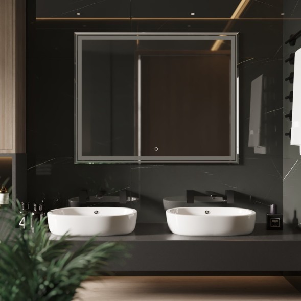 Зеркало MIXLINE &amp;quot;Мелис&amp;quot; 1000*800 (ШВ) сенсорный выключатель, светодиодная подсветка - MLZ.Me.10-8.1.2 