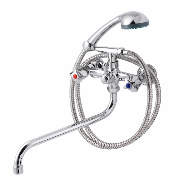 Смеситель для ванны и раковины 1/2 кер ПРОФСАН ПСМ-157-К50 &amp;quot;СТАНДАРТ А&amp;quot;  эксцентрики &amp;quot;РУС&amp;quot;, ХРОМ - PSM-157-50 