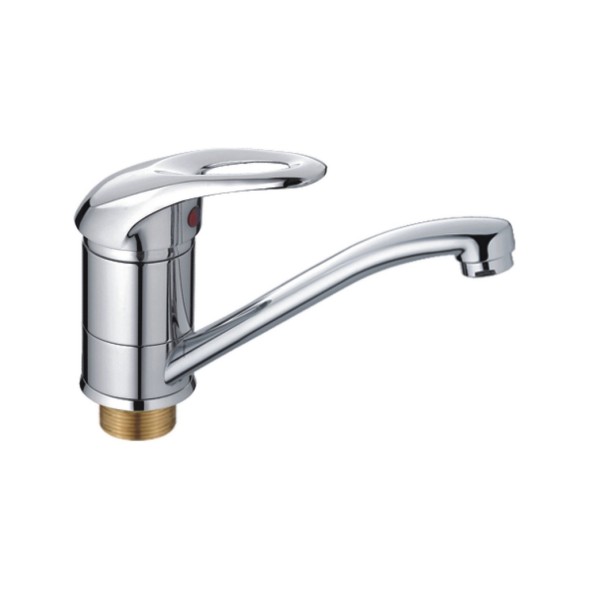 Смеситель для кухни 40к CN4503-2 CRON короткий пов. излив 148 мм, п/гайку ХРОМ - CN4503-2 