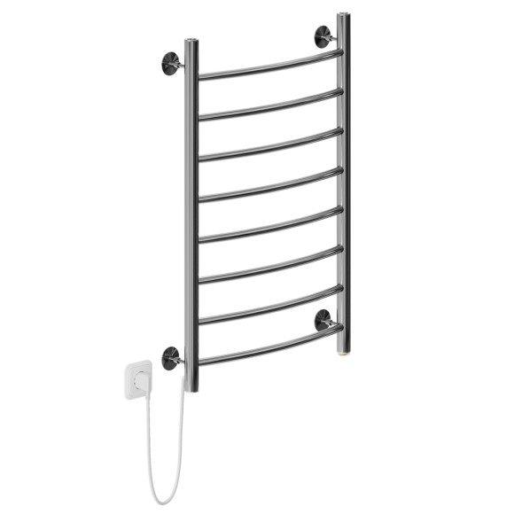 Полотенцесушитель MIXLINE CAPELLA  80х50 (кноп выключ, 340 Вт, 8 перекладин, левый) электрический - ML-556362 