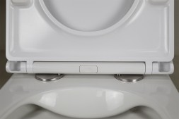 Унитаз подвесной Azario PRO 490х345х355 безободковый, в комплекте с быстросъемным сидением микролифт (PRO-002)