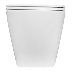 Унитаз подвесной Azario PRO 490х345х355 безободковый, в комплекте с быстросъемным сидением микролифт (PRO-002)