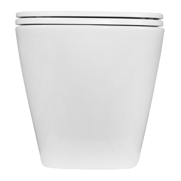 Унитаз подвесной Azario PRO 490х345х355 безободковый, в комплекте с быстросъемным сидением микролифт (PRO-002)