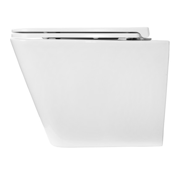 Унитаз подвесной Azario PRO 490х345х355 безободковый, в комплекте с быстросъемным сидением микролифт (PRO-002)