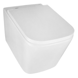 Унитаз подвесной Azario Cascad 525x345x360 безободковый, система смыва &amp;quot;Скрытое Торнадо&amp;quot;, в комплекте с быстросъемным сиденьем микролифт (AZ-2303A)