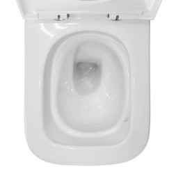 Унитаз подвесной Azario Cascad 525x345x360 безободковый, система смыва &amp;quot;Скрытое Торнадо&amp;quot;, в комплекте с быстросъемным сиденьем микролифт (AZ-2303A)