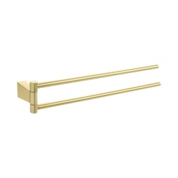 Полотенцедержатель Fixsen Trend GOLD рога двойные, золото матовое (FX-99002A)