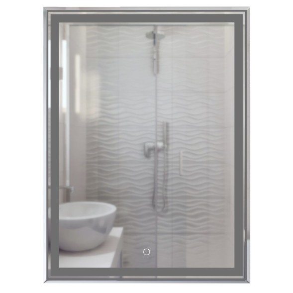 Зеркало MIXLINE &amp;quot;Мелис&amp;quot; 600*800 (ШВ) сенсорный выключатель, светодиодная подсветка - MLZ.Me.6-8.1.2 