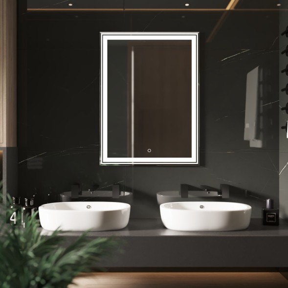 Зеркало MIXLINE &amp;quot;Мелис&amp;quot; 600*800 (ШВ) сенсорный выключатель, светодиодная подсветка - MLZ.Me.6-8.1.2 