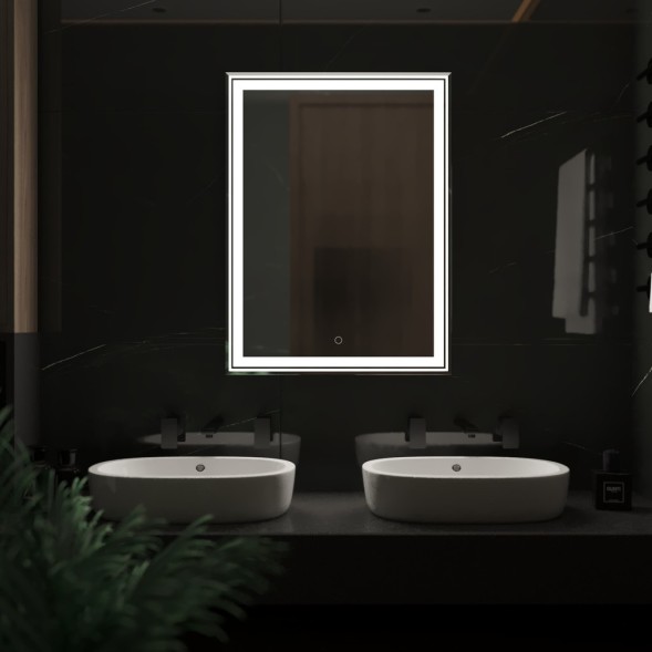 Зеркало MIXLINE &amp;quot;Мелис&amp;quot; 600*800 (ШВ) сенсорный выключатель, светодиодная подсветка - MLZ.Me.6-8.1.2 