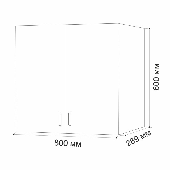 шкаф навесной кухонный 80 шимо/ясень светлый - 540062 