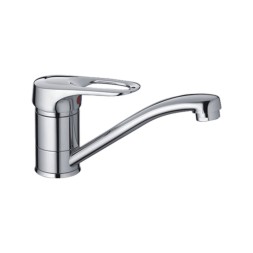 Смеситель для кухни 40к CN4504 CRON короткий пов. излив 148мм, ХРОМ - CN4504