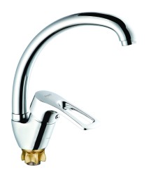 Смеситель для кухни 40к Glauf 8G4-A181 бок.ручка, п/гайку - 8G4-A181 