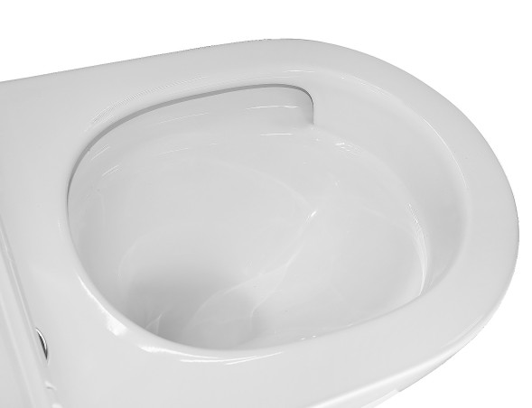 Унитаз подвесной Azario Eclat 520x365x365, безободковый, система слива &amp;quot;Скрытое Торнадо&amp;quot;, с быстросъемным сидением микролифт (AZ-2381-A)