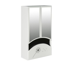 Зеркальный шкаф "РАДУГА-46" ОДУВАНЧИК белый без подсветки - 528041