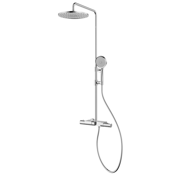 Душевая система Azario PIANO термостатический картридж, хром (AZ-678U87ZA8-1DA1K17A-JR3A50AC)
