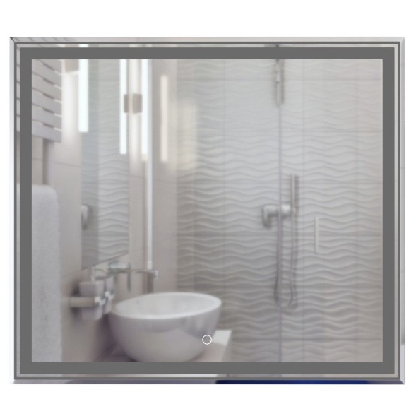 Зеркало MIXLINE &amp;quot;Мелис&amp;quot; 800*700 (ШВ) сенсорный выключатель, светодиодная подсветка - MLZ.Me.8-7.1.2 