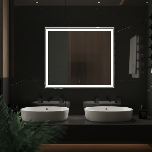 Зеркало MIXLINE &amp;quot;Мелис&amp;quot; 800*700 (ШВ) сенсорный выключатель, светодиодная подсветка - MLZ.Me.8-7.1.2 