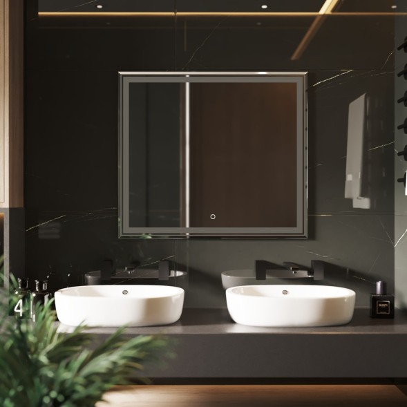 Зеркало MIXLINE &amp;quot;Мелис&amp;quot; 800*700 (ШВ) сенсорный выключатель, светодиодная подсветка - MLZ.Me.8-7.1.2 