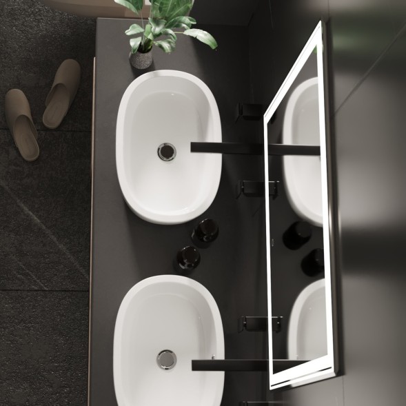 Зеркало MIXLINE &amp;quot;Мелис&amp;quot; 800*700 (ШВ) сенсорный выключатель, светодиодная подсветка - MLZ.Me.8-7.1.2 