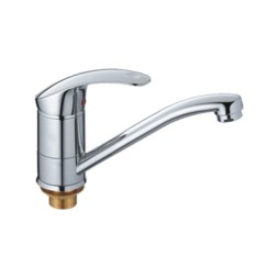 Смеситель для кухни 40к CN4521-2 CRON короткий пов. излив 148 мм, п/гайку, ХРОМ - CN4521-2