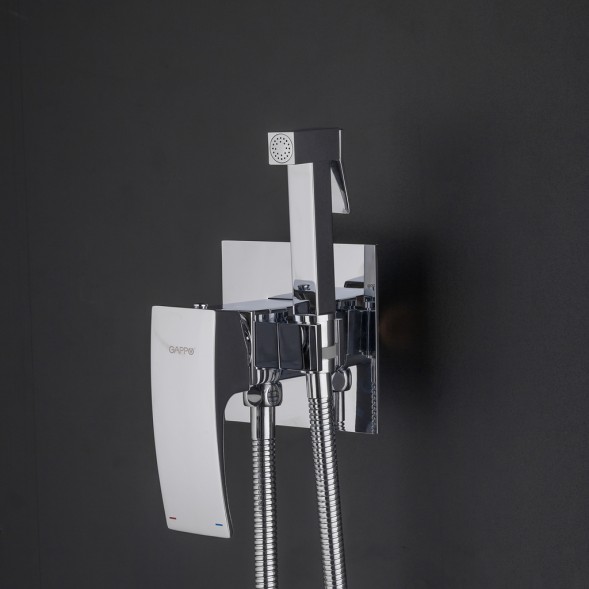 Смеситель с гигиеническим душем 35к G7207-1 GAPPO встраиваемый, ХРОМ - G7207-1 