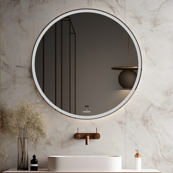 Зеркало MIXLINE &amp;quot;Анита-2&amp;quot; 500*500 (ШВ) бесконтактный сенсор, светодиодная подсветка+подогрев - MLZ.Ani.5-5.1.2.3 