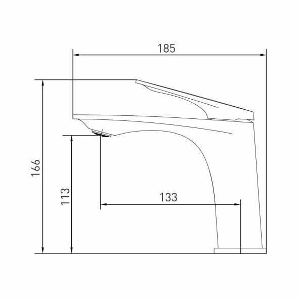 Смеситель для раковины 30k MIXLINE ML41-04 &amp;quot;Swan White&amp;quot; БЕЛЫЙ/ХРОМ - ML41-04 