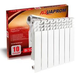 Радиатор биметаллический AQUAPROM 500*80 6 сек. - B21