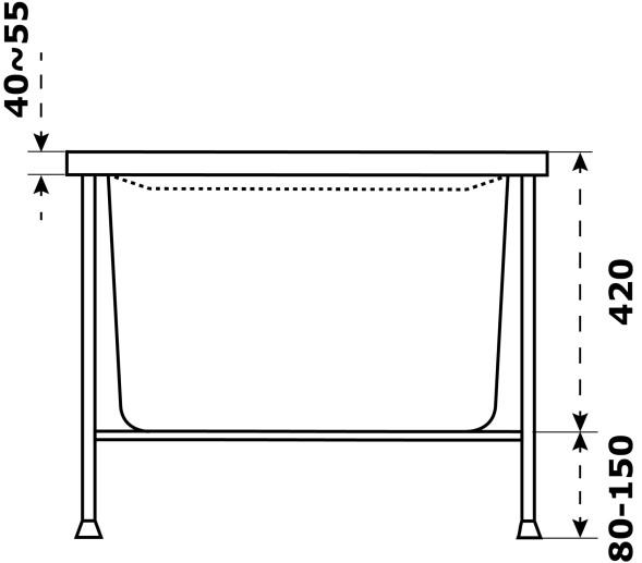 Ванна акриловая AZARIO Бали 180х80 (БАВ0105)
