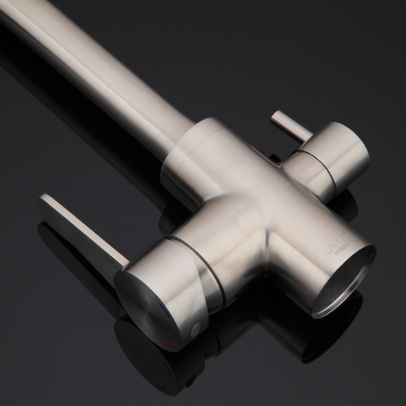 Смеситель для кухни 35к G4399-1 GAPPO с вых. для питьевого фильтра, нерж сталь, САТИН - G4399-1 