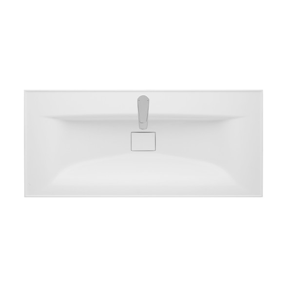 Раковина мебельная Aquaton Айрис 100 1000х452х152 литьевой мрамор, белый (1A73273KAG010)