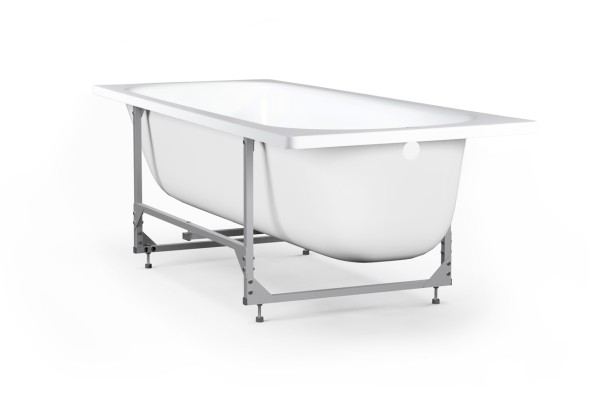 Ванна стальная 1,6*0,7*0,4 (ВИЗ) Донна Ванна &amp;quot;Белая Орхидея&amp;quot; цв.белый НА КАРКАСЕ (КР-01503) - DV-67901 