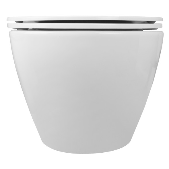 Унитаз подвесной Loranto KROSA 360х485х330 с системой смыва &amp;quot;Tornado&amp;quot;, в комплекте с быстросъемным сиденьем микролифт, дюропласт (87266)