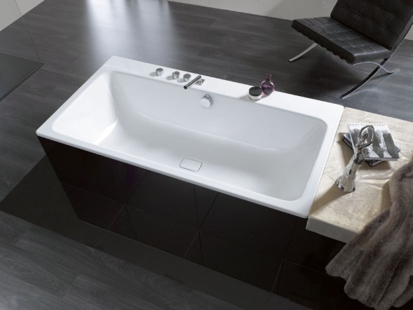 Ванна стальная Kaldewei ASYMMETRIC DUO 1900х1000х420, Easy clean, alpine white, без ножек
