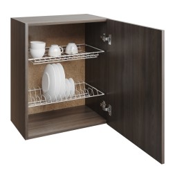 шкаф навесной кухонный с сушкой 50 шимо/ясень темный - 546674
