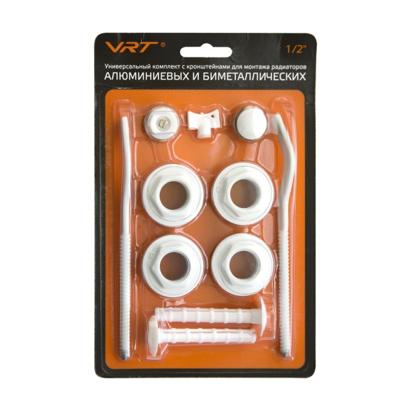 Комплект для радиатора 1/2&amp;#039;&amp;#039; с двумя кронштейнами VRT® - 554158 
