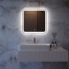 Зеркало MIXLINE &amp;quot;Стив-Лайт&amp;quot; 700*685 (ШВ) сенсорный выключатель, светодиодная подсветка - MLZ.Stiv-layt.7-6.1.2 