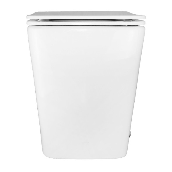 Унитаз импульсный Azario 360х590х440 напольный, квадратный, быстросъемное сиденье микролифт (AZ-101)