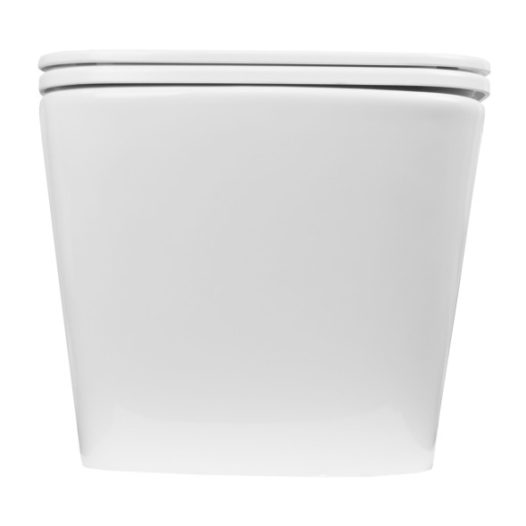 Унитаз подвесной Loranto TALAS 360х520х290 безoбодковый в комплекте с быстросъемным сиденьем микролифт, дюропласт (87268)